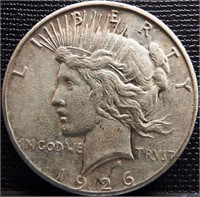 1926-S Peace Silver Dollar - Coin