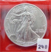 1997 Silver Eagle, BU .999