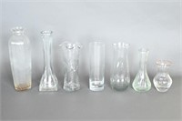 Vintage Clear Glass Vases