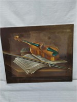 Violin Painting on Canvas