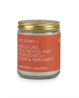 Anecdote Candles Her Story 7 8 Oz Candle   Orange