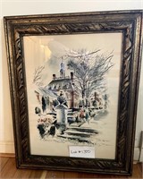 John Haymason Framed Watercolor