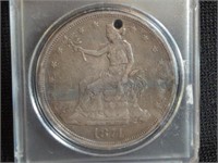 1874 SILVER TRADE DOLLAR