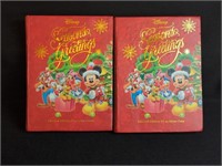 2 - DISNEY SEASONS GREETINGS 1/2 OZ SILVER COINS