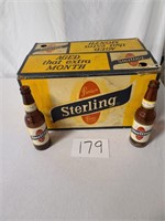 Antique Cardboard Sterling Beer Box & Bottles