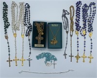 Lot of Rosaries/ Religious Jewelry