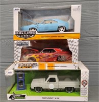 (2) Big Time Muscle Diecast & (1) Just Trucks