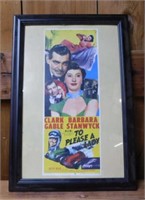 1950's To Please a Lady movie poster print, framed