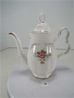 ROYAL ALBERT "TRANQUILLITY" 9" TALL COFFEE POT