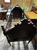 Antique Solid Walnut Youth Bed