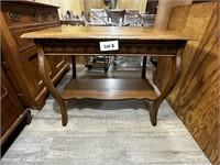 Quarter Sawn Library Table With Drawer