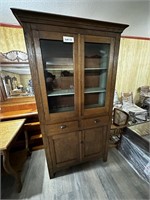 Antique Oak Kitchen Cupboard