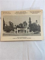 Rex Motel  Los Angeles California photo postcard