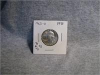 1963-D Silver Quarter
