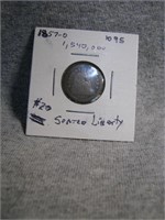 1857-D Seated silver Dime