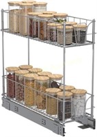 IPARTSEXPERT 5 Inch 2-Tier Pull-Out Shelf