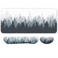 Auhoahsil Large Mouse Pad with Wrist Support Set