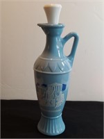 Vintage Jim Beam Grecian Blue Decanter Socrates