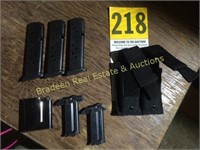9MM CLIPS W/HOLDER, 5.56/.223 5RD CLIP & 22