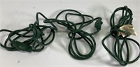Bundle of 3 green extension cords