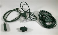 Bundle of 3 green Extension cords