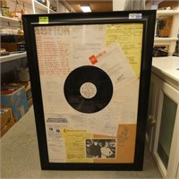 Framed 'The Who' Memorabilia