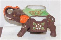 A Vintage Japanese Moriage Elephant Planter