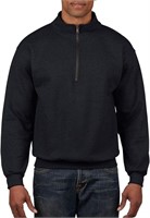 Gildan Mens Fleece Quarter-Zip Collar Sweater