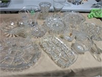 Large glass and crystal grouping