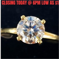 $1800 10K  Moissanite(1ct) Ring