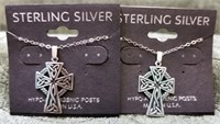 STERLING CROSS NECKLACES