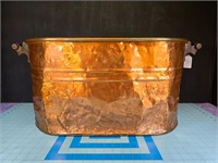 Antique copper water boiler tub