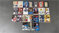 24pc MLB Relic Baseball Cards w/ Stars / HOF