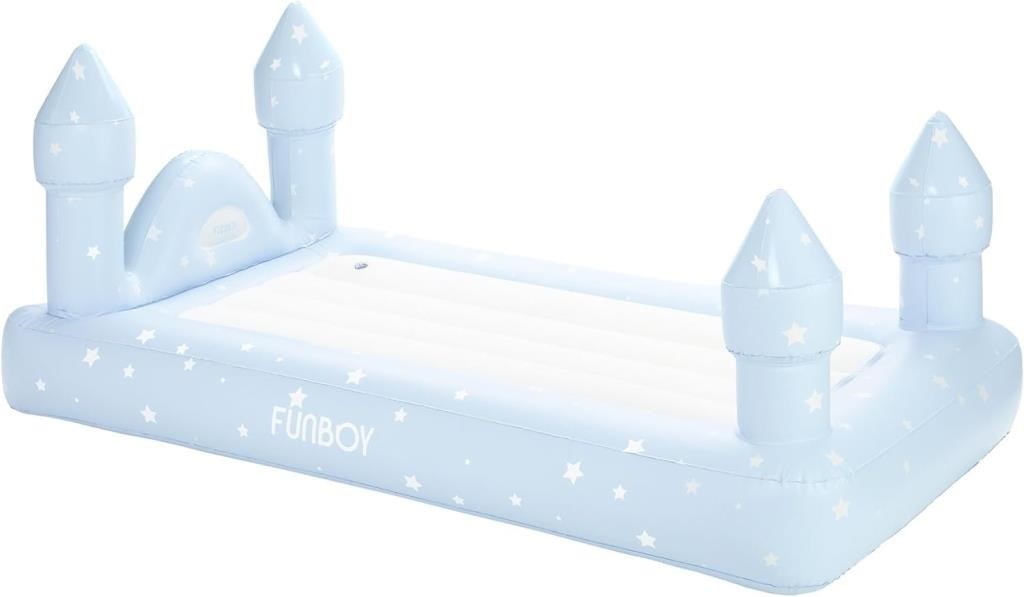 FUNBOY Kids Blue Castle Sleepover Travel Bed & Air