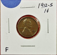 1912-S Lincoln Cent F
