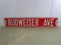 Heavy Metal Street Sign - Budweiser Ave