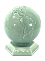 Mosaic Tile Co Zanesville Green Globe Paperweight