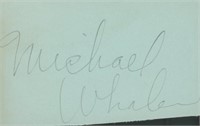 Michael Whalen signature cut