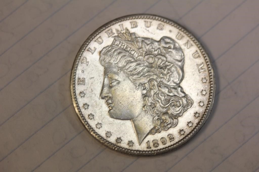 1892-CC Morgan Silver Dollar