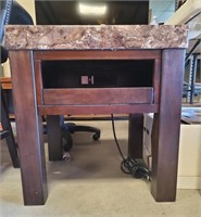 M- End Table with Power And USB Ports
