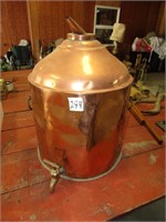 COPPER STILL W/ SPOUT 23" T X 19"