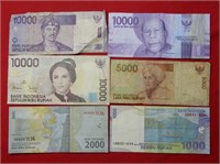 (6) Indonesia Bank Notes