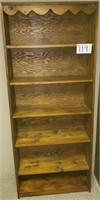 Real Wood Bookcase 6’ t X 30 ½” w X 10” d-