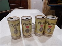 4) vintage Coors cans