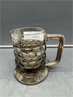 American Fostoria grey beer mug
