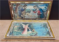 2 Religious Pictures (32" x 18"). NO SHIPPING