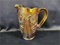 VINTAGE L.E. SMITH CARNIVAL GLASS PITCHER ...