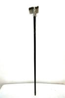 Walking Stick With Sterling Silver Handle 33"L