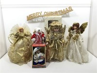 Dillards Trimmings doll in box & Assorted dolls