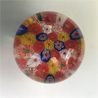 MULTI CANE GLASS PAPERWEIGHT